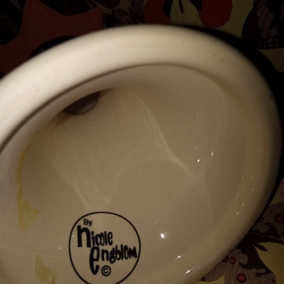 2 BEAUTIFUL NICOLE ENGBLOM CERAMIC SHABBAT CANDLE HOLDERS - Picture 9 of 13